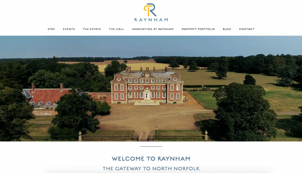 Raynham Website Screenshot